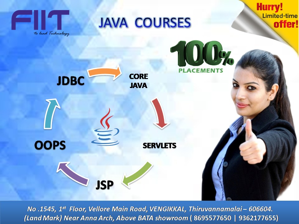 Fiit_Tvm's tweet image. 📷 Kickstart Your Career with JAVA!
📷 Learn OOPs, Servlets, JSP, JDBC & more with practical sessions!
📷Near Anna Arch, Above BATA showroom
📷 Call us now: 86955 77650 | 93621 77655
📷 Transform your skills into success!
#JavaCourses #FIITThiruvannamalai #100PercentPlacement