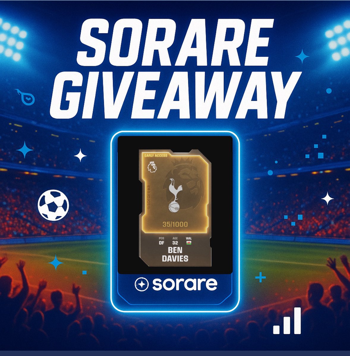 LucaRagnar90 (@lucaragnar90) on Twitter photo π¨ SORARE FLASH GIVEAWAY π¨
Win a Limited Ben Davies card! β‘οΈπ₯
To enter:
β
Follow <a href="/LucaRagnar90/">LucaRagnar90</a>
π Retweet
π¬ Comment your gallery name
β³ This giveaway will run for 3 days only
β οΈβ οΈβ οΈβ οΈβ οΈ
π Want to double your chances to win?
π Check the first comment!
#Sorare π¨ SORARE FLASH GIVEAWAY π¨
Win a Limited Ben Davies card! β‘οΈπ₯
To enter:
β
Follow <a href="/LucaRagnar90/">LucaRagnar90</a>
π Retweet
π¬ Comment your gallery name
β³ This giveaway will run for 3 days only
β οΈβ οΈβ οΈβ οΈβ οΈ
π Want to double your chances to win?
π Check the first comment!
#Sorare