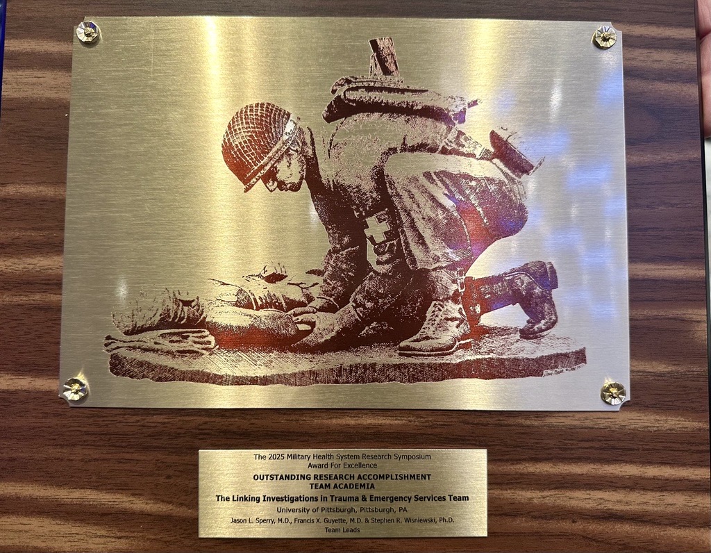 LITES Network (@litesnetwork) on Twitter photo Thank you #MHSRS2025 for recognizing <a href="/Jjasonsperrymd/">Jason Sperry</a>, <a href="/Guyettef/">Francis  X</a> , Steve, and the CriSP Study Teams with the Outstanding Research Award for their work supporting the use of cold-stored platelets in trauma! Thank you #MHSRS2025 for recognizing <a href="/Jjasonsperrymd/">Jason Sperry</a>, <a href="/Guyettef/">Francis  X</a> , Steve, and the CriSP Study Teams with the Outstanding Research Award for their work supporting the use of cold-stored platelets in trauma!