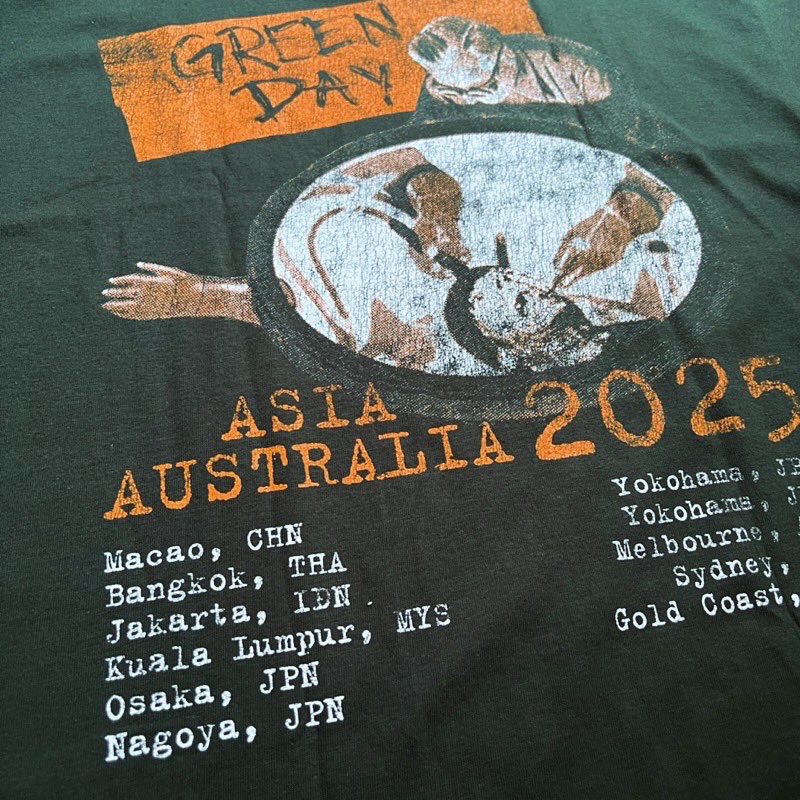 GREENDAY ASIA AUS TOUR 2025 スウェット XXL Green Day Asia