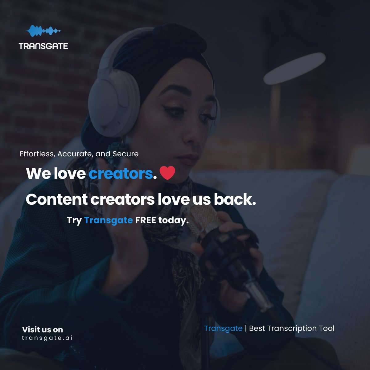TransgateAI's tweet image. We ❤️ creators. And content creators ❤️ us.
🎙️ Upload audio or video
📝 Get high-quality transcripts
🌍 50+ languages
💸 No subscription needed

Start saving your time now 🫶 transgate.ai

#SpeechToText #AItools #Productivity #Security #contentcreator #ContentCreation