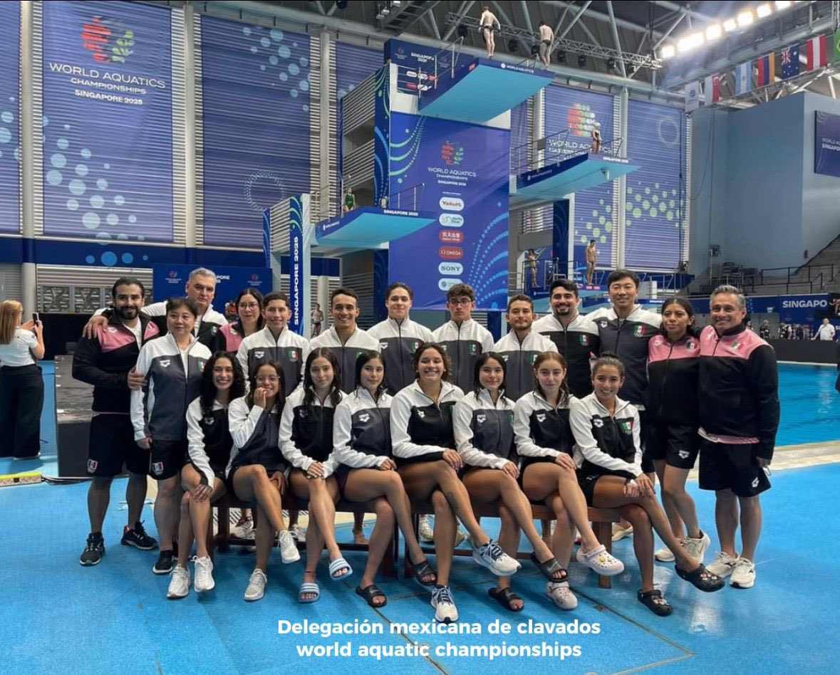 Gilberto Sauza (@gilbertosauzamx) on Twitter photo Selección Histórica!
Lograron 🥇🥈🥈🥈🥈🥉🥉para convertirse en la mejor participación de un equipo Mexicano en un Mundial de Clavados.
Gracias <a href="/FernandoPlatas/">Fernando Platas. OLY🥈</a> y <a href="/maryjosealcala/">Mari Jose Alcala, OLY</a> por el liderazgo y pasión! Selección Histórica!
Lograron 🥇🥈🥈🥈🥈🥉🥉para convertirse en la mejor participación de un equipo Mexicano en un Mundial de Clavados.
Gracias <a href="/FernandoPlatas/">Fernando Platas. OLY🥈</a> y <a href="/maryjosealcala/">Mari Jose Alcala, OLY</a> por el liderazgo y pasión!