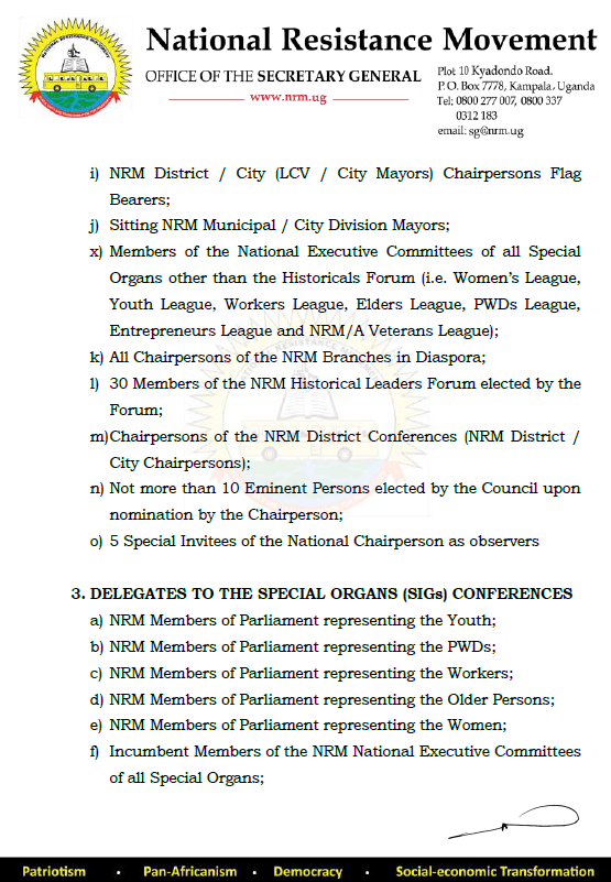 𝐏𝐑𝐄𝐒𝐒 𝐑𝐄𝐋𝐄𝐀𝐒𝐄
𝗗𝗔𝗧𝗘𝗦 𝗙𝗢𝗥 𝗧𝗛𝗘 𝟮𝟬𝟮𝟱 𝗡𝗥𝗠 𝗡𝗔𝗧𝗜𝗢𝗡𝗔𝗟 𝗠𝗘𝗘𝗧𝗜𝗡𝗚𝗦
𝗔𝗡𝗗 𝗖𝗢𝗡𝗙𝗘𝗥𝗘𝗡𝗖𝗘𝗦
The Rt. Hon. Secretary General hereby notifies the delegates to the 2025 Party Meetings and Conferences of the dates as follows: