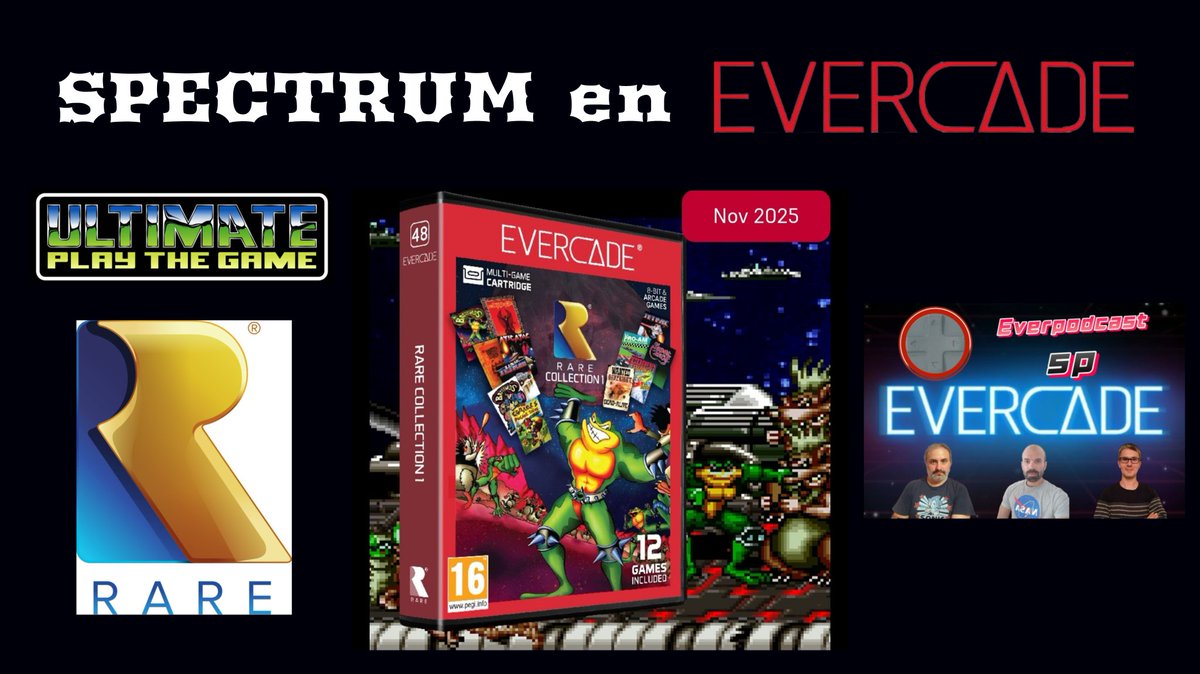 Javi Ortiz EL SPECTRUMERO (@tbrazil_speccy) on Twitter photo Mis dos pasiones <a href="/evercaderetro/">Evercade</a> y ZX SPECTRUM por fin se unen en un cartucho SOÑADO. ULTIMATE/RARE llegarán en NOVIEMBRE a la consola con CLASICAZOS. Vídeo reacción y mucho más en una edición express de <a href="/EverpodcastSP/">Everpodcast SP</a> <a href="/gimura8/">KIRA</a> <a href="/andresjortiz/">Andrés Javier</a> <a href="/PLAION_ES/">PLAION España 🐥</a> youtu.be/EeRYIsCsMas?si… Mis dos pasiones <a href="/evercaderetro/">Evercade</a> y ZX SPECTRUM por fin se unen en un cartucho SOÑADO. ULTIMATE/RARE llegarán en NOVIEMBRE a la consola con CLASICAZOS. Vídeo reacción y mucho más en una edición express de <a href="/EverpodcastSP/">Everpodcast SP</a> <a href="/gimura8/">KIRA</a> <a href="/andresjortiz/">Andrés Javier</a> <a href="/PLAION_ES/">PLAION España 🐥</a> youtu.be/EeRYIsCsMas?si…