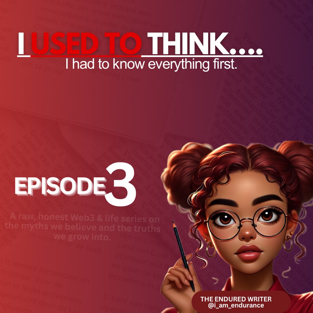 𝐈 𝐮𝐬𝐞𝐝 𝐭𝐨 𝐭𝐡𝐢𝐧𝐤 𝐈 𝐡𝐚𝐝 𝐭𝐨 𝐤𝐧𝐨𝐰 𝐞𝐯𝐞𝐫𝐲𝐭𝐡𝐢𝐧𝐠 𝐟𝐢𝐫𝐬𝐭.

𝐒𝐭𝐮𝐝𝐲 𝐦𝐨𝐫𝐞.
𝐁𝐞 𝐬𝐦𝐚𝐫𝐭𝐞𝐫.
𝐇𝐚𝐯𝐞 𝐚𝐥𝐥 𝐭𝐡𝐞 𝐚𝐧𝐬𝐰𝐞𝐫𝐬.

That’s why I kept holding back.
I felt like I wasn’t “ready.”
I felt like I needed to be an expert before