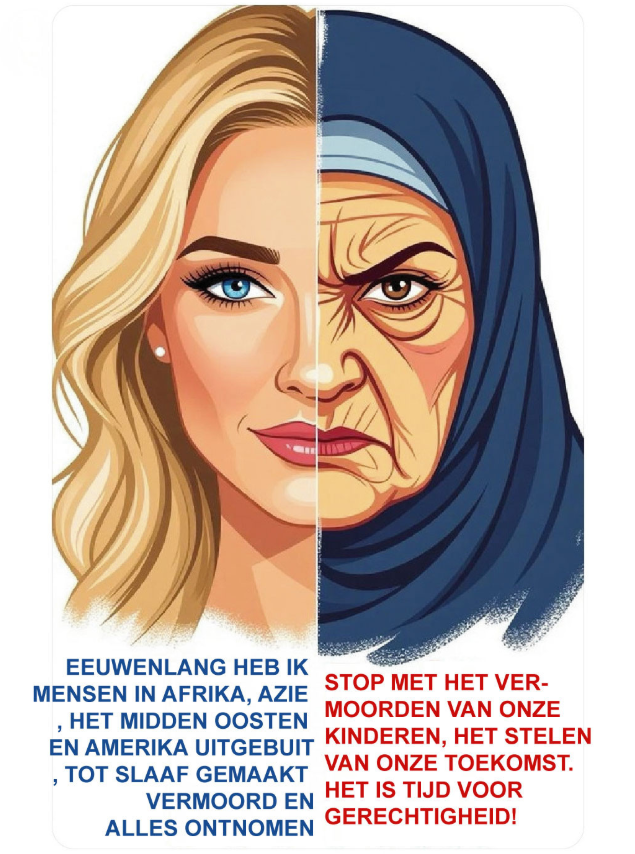 Ik vind deze interpretatie wel aardig. Als tegengif tegen de haat van Wilders en kornuiten.