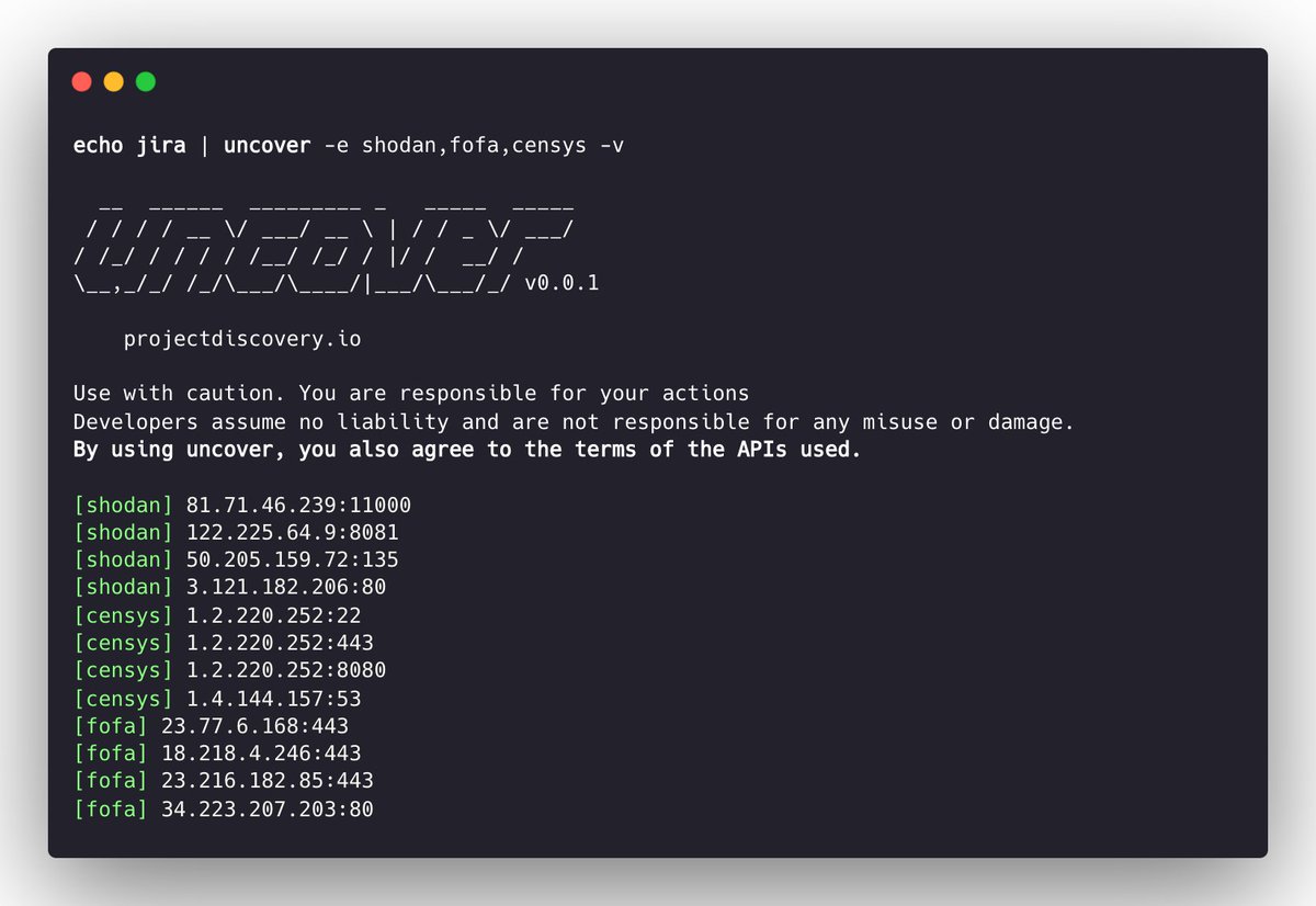 DarkWebInformer's tweet image. Uncover: Quickly discover exposed hosts on the internet using multiple search engines

GitHub: github.com/projectdiscove…