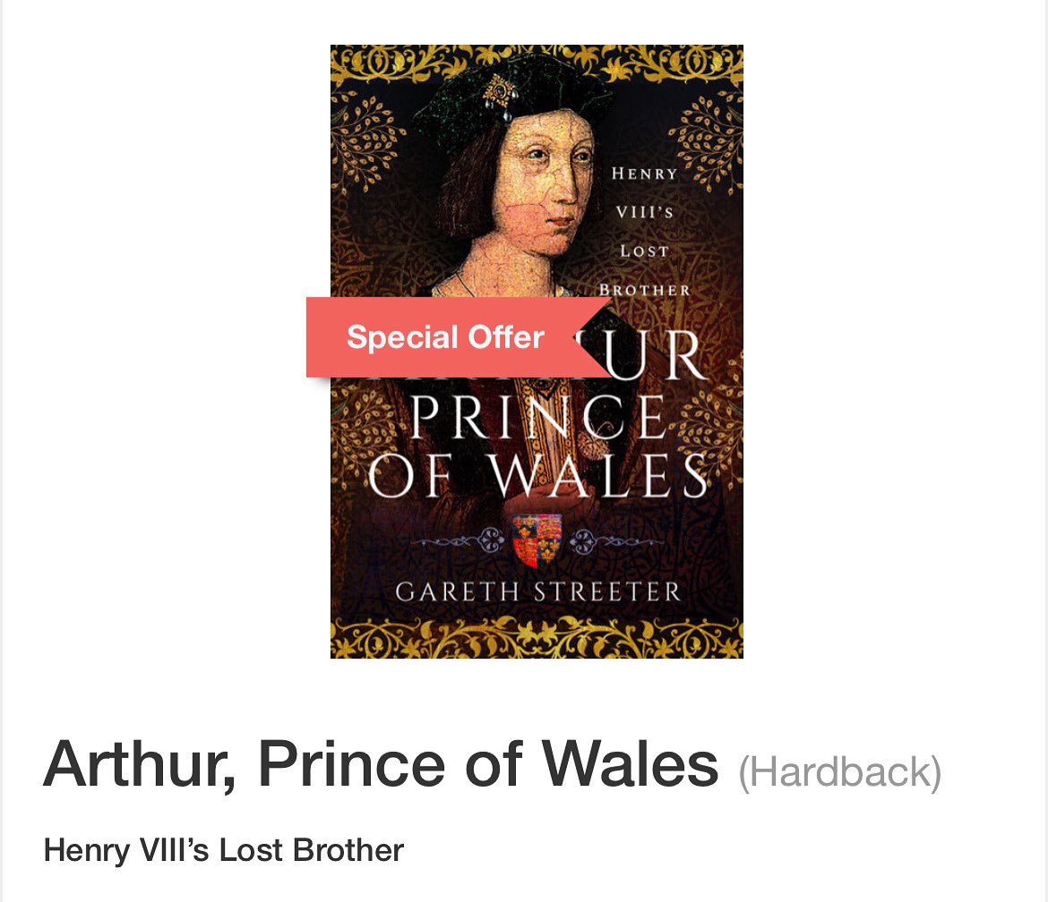 Gareth Streeter (@gareth_streeter) on Twitter photo If you have yet to read “Arthur, Prince of Wales” (unlikely, but possible) you may be interested to know that it’s currently 30% off on the <a href="/penswordbooks/">Pen & Sword Books</a> website… If you have yet to read “Arthur, Prince of Wales” (unlikely, but possible) you may be interested to know that it’s currently 30% off on the <a href="/penswordbooks/">Pen & Sword Books</a> website…