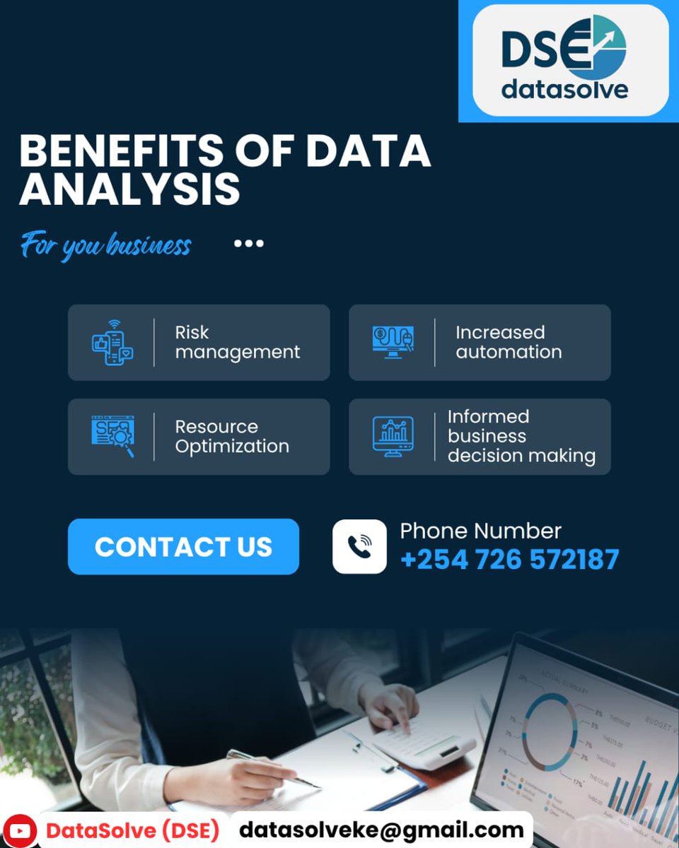 Datasolutionske's tweet image. 💡 Unlock the True Power of Your Data! 
✨ Let DataSolve help you transform your business with cutting-edge data analysis solutions.

📞 contact us+254 726 572187

#DataDrivenSuccess #BusinessGrowth #DataSolve #DataAnalysis #SmartDecisions #AutomateAndThrive #RiskManagement