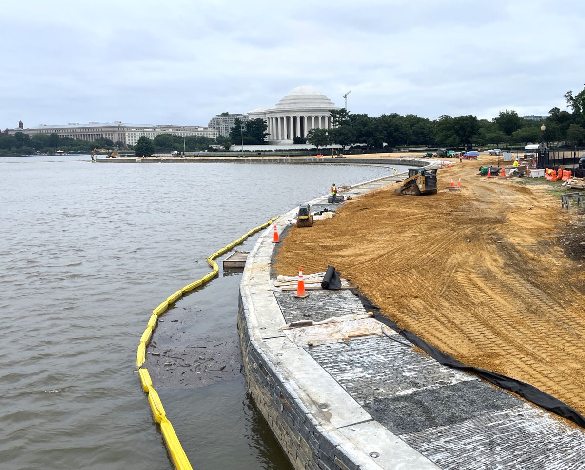 Happy 5th anniversary to the #GreatAmericanOutdoorsAct. The act provides funding to make repairs at National Park Service sites, protect critical resources, &amp; expand recreational opportunities. Here on the National Mall, several projects have been completed or are underway. #GAOA