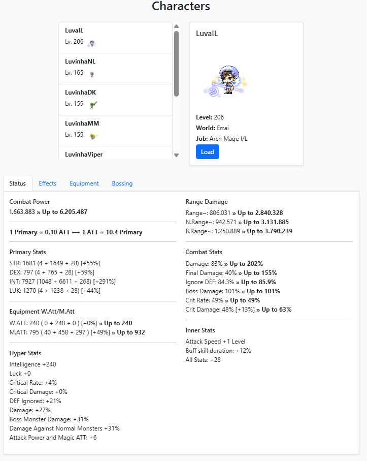 LuvinhaLuva's tweet photo. @MaplestoryU My application is already in the final stages, with the purpose of helping to visualize equipment progression goals. I'm looking forward to future builder integrations with the ecosystem. @MaplestoryU https://t.co/AtMqgg9mmM