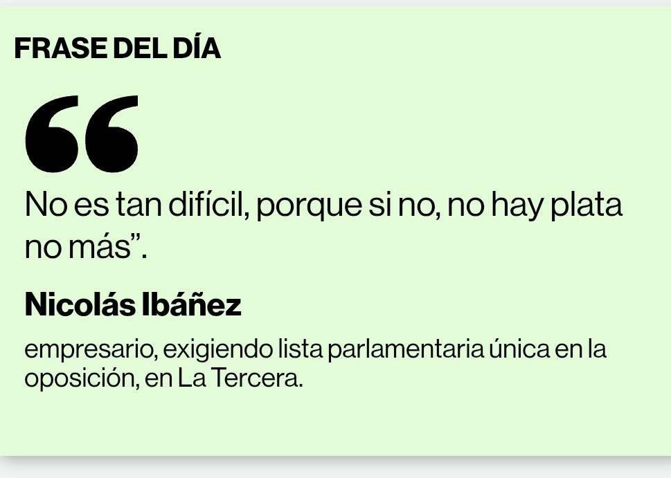 Los patrones de la derecha y la ultraderecha hablaron sin pudor! Exigen unidad a punta de chantaje y amenaza, comprada con billete.
Una vez más queda claro que ese sector no responde a los intereses del pueblo, sino a los de quienes los financian. <a href="/La_Segunda/">laSegunda</a>