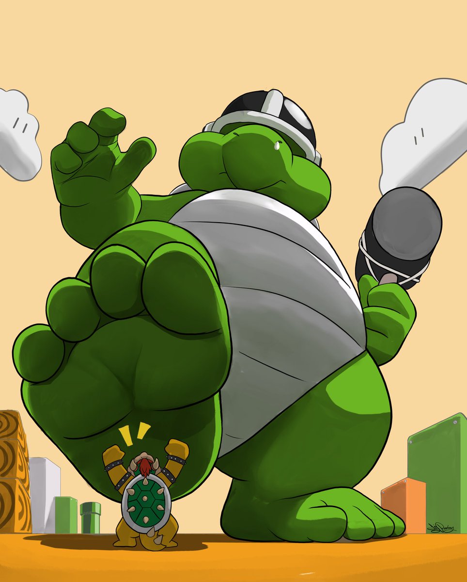 Welcome to world 4 

Drew this a couple months back, figured I post since it features a Bowser.