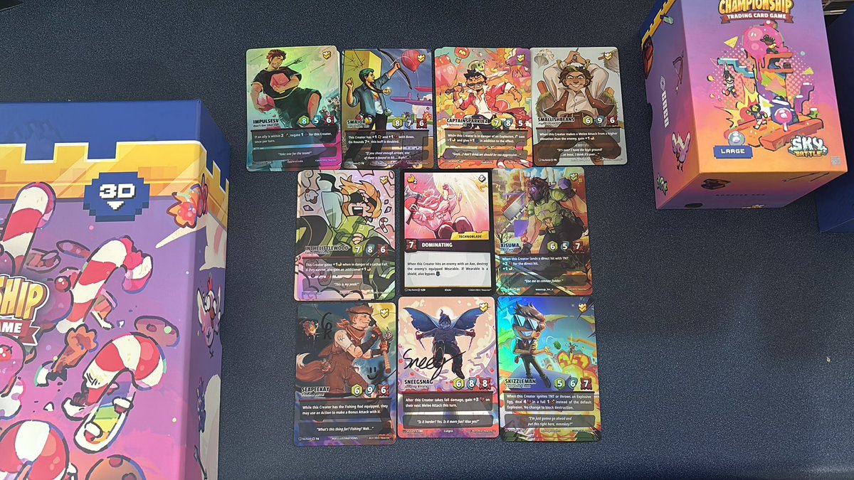 autumn_stackman's tweet image. Few of my favorites I got from my MCC TCG box. Got a couple signed ones and a couple techno so I call it a win 😍