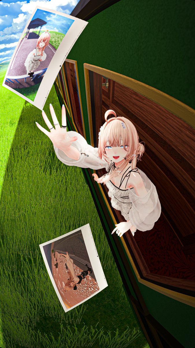 「記憶は、時刻表のない電車 
いつかまた、君に会えるだろうか🛤️」

でも・・おはようございます～！

#VRChat 
#Shinra3D 
#FlexFishEye