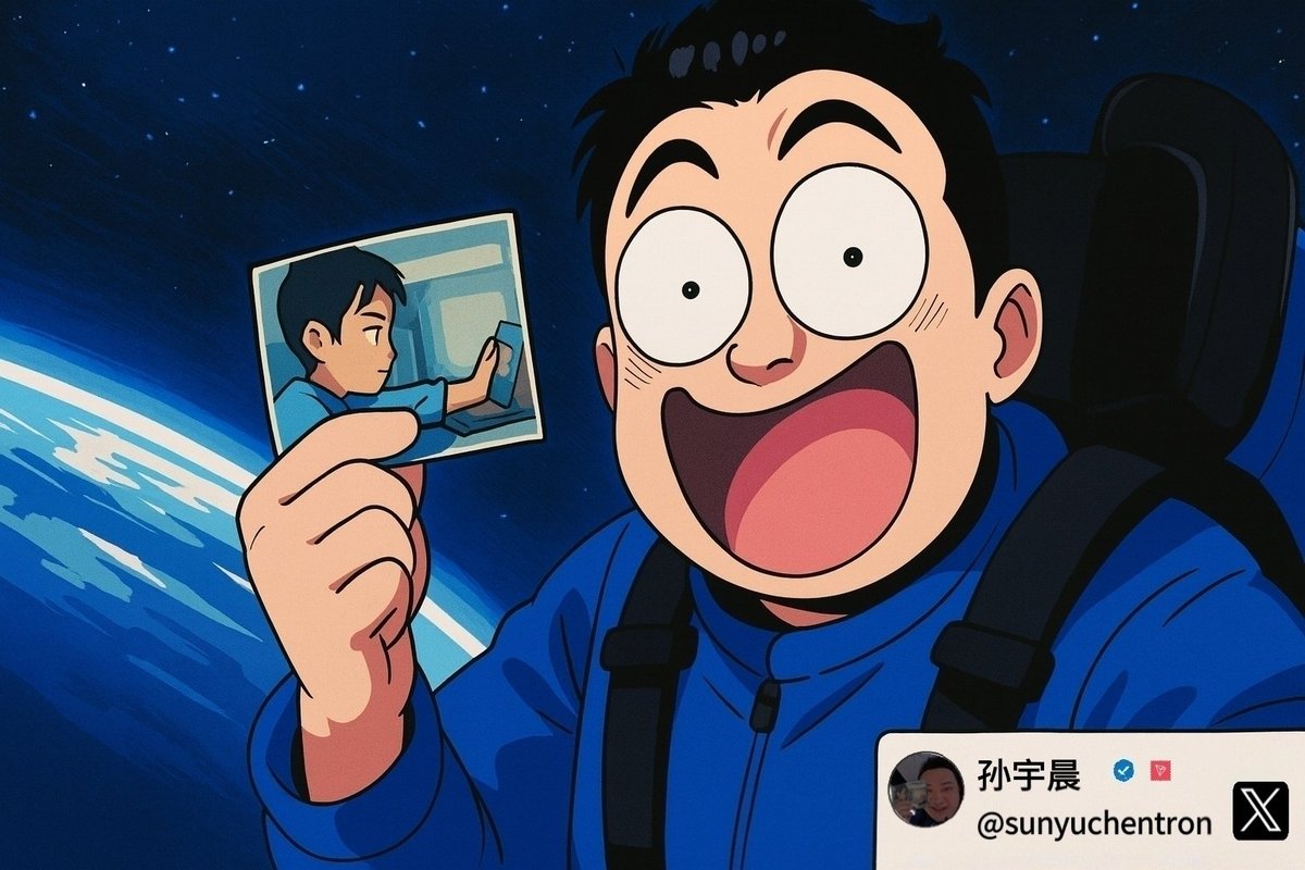 #TRON
老规矩：转发+评论+晒收款码+现金红包🧧
🎁：这次我会抽取一个送66.66的红包（兄弟们转发+评论起来）
“三十而立，三十而已。”✨
<a href="/sunyuchentron/">孙宇晨（去过太空版）🧑‍🚀</a> 
<a href="/justinsuntron/">H.E. Justin Sun 👨‍🚀 🌞</a> 
🎉恭喜孙哥
完成最装逼的那句话
喂！你好，我周末不在地球🌏