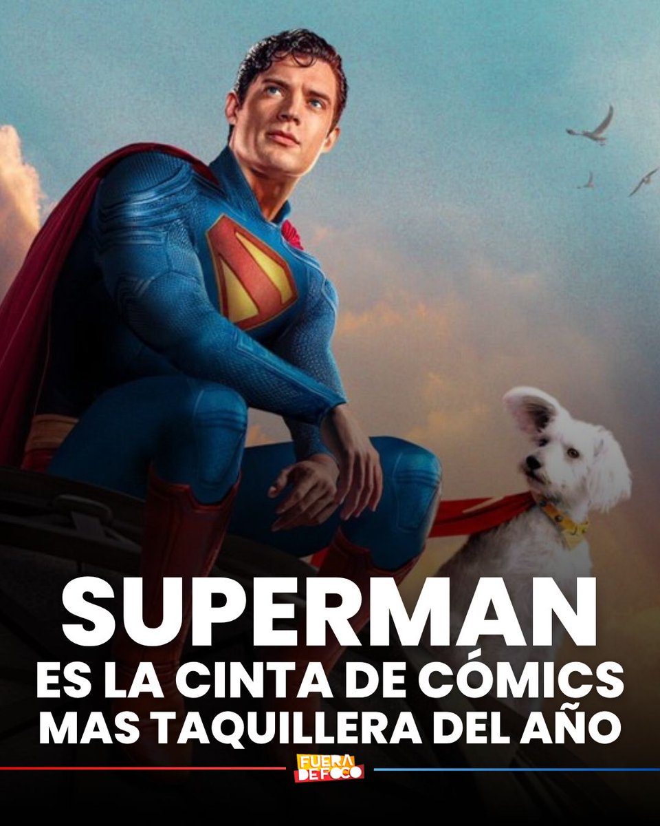 LO LOGRARON 😱 Después de años de estar a la sombra de #Marvel, #Superman de #JamesGunn se posiciona como la película más taquillera de superhéroes de 2025, marca que #DC no lograba desde 2008 con #TheDarkKnight.