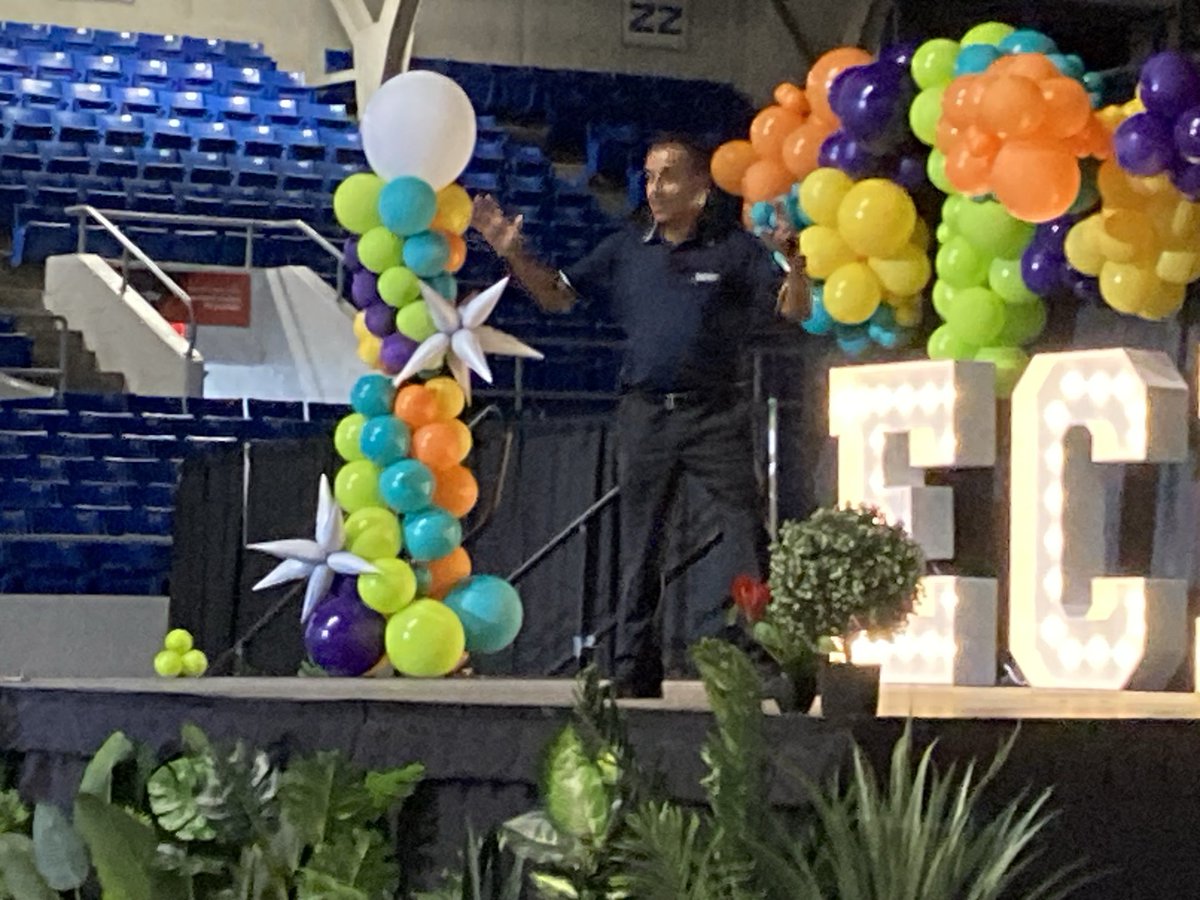 Former astronaut Jose Hernandez speaks at ecisd convocation at the Ector County coliseum Aug. 4.
