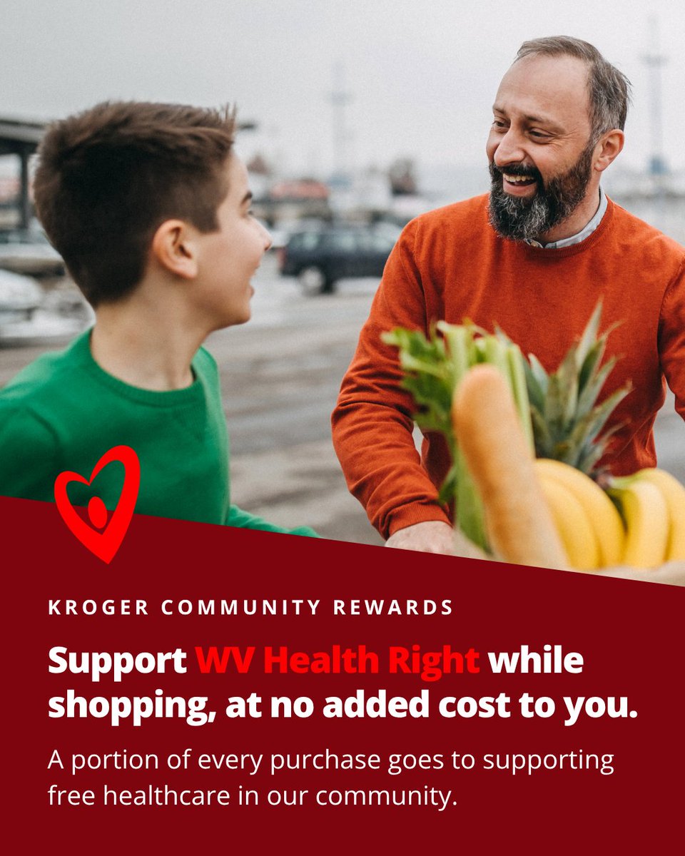 Support WV Health Right every time you shop at Kroger! 🛒
 kroger.com/i/community/co…