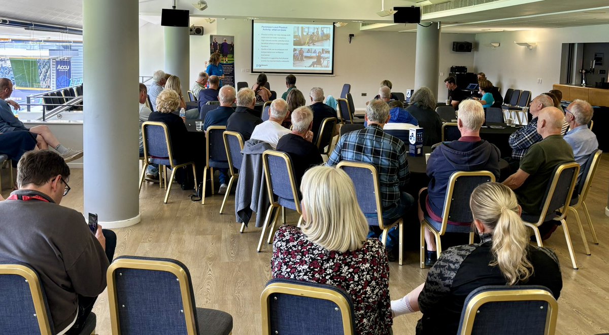 Stacey Marie Dove (@staceymdove) on Twitter photo Great to join <a href="/htafcfoundation/">Huddersfield Town Foundation</a>, <a href="/EFL_Community/">EFL in the Community</a> & <a href="/ParkinsonsUK/">Parkinson's UK</a> colleagues at the Accu Stadium for a showcase of Parkinson’s #WalkingFootball & the benefits of being active. Some incredible player testimonials on the friendships & symptoms management benefits they’ve gained! 💙⚽️ Great to join <a href="/htafcfoundation/">Huddersfield Town Foundation</a>, <a href="/EFL_Community/">EFL in the Community</a> & <a href="/ParkinsonsUK/">Parkinson's UK</a> colleagues at the Accu Stadium for a showcase of Parkinson’s #WalkingFootball & the benefits of being active. Some incredible player testimonials on the friendships & symptoms management benefits they’ve gained! 💙⚽️