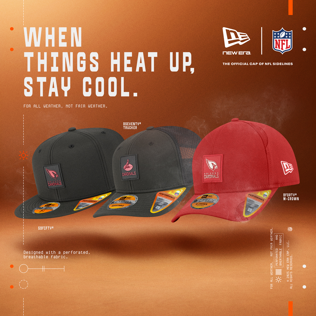 🔥 The heat is on. The fit stays cool.
The 2025 NFL Sideline Collection from New Era has landed — engineered for performance, built for all weather.
Worn on the field. Ready for wherever you rep your team.

#NFLSideline #NewEraCap #ForAllWeatherNotFairWeather