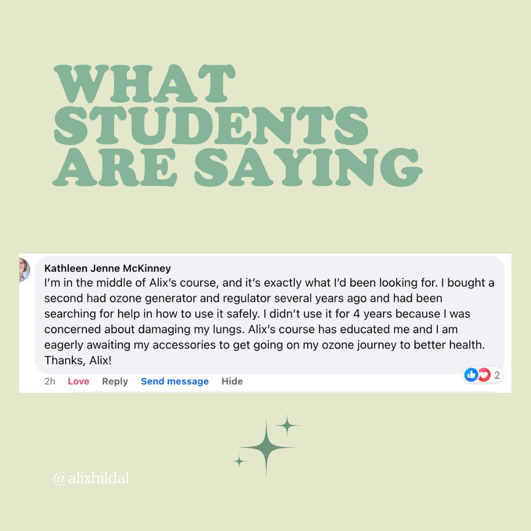 alixhildalo3's tweet image. 1/3

Swipe to read about OHA &amp;amp; see what students are saying!!

#ozone #ozonetherapy #ozonegenerator #ozonemachine #ozonetreatment #ozoneinsufflation