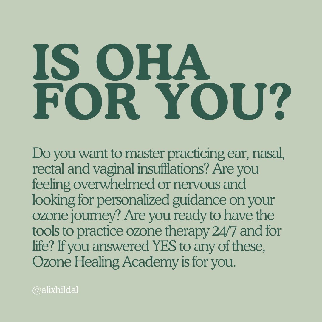 alixhildalo3's tweet image. 1/3

Swipe to read about OHA &amp;amp; see what students are saying!!

#ozone #ozonetherapy #ozonegenerator #ozonemachine #ozonetreatment #ozoneinsufflation