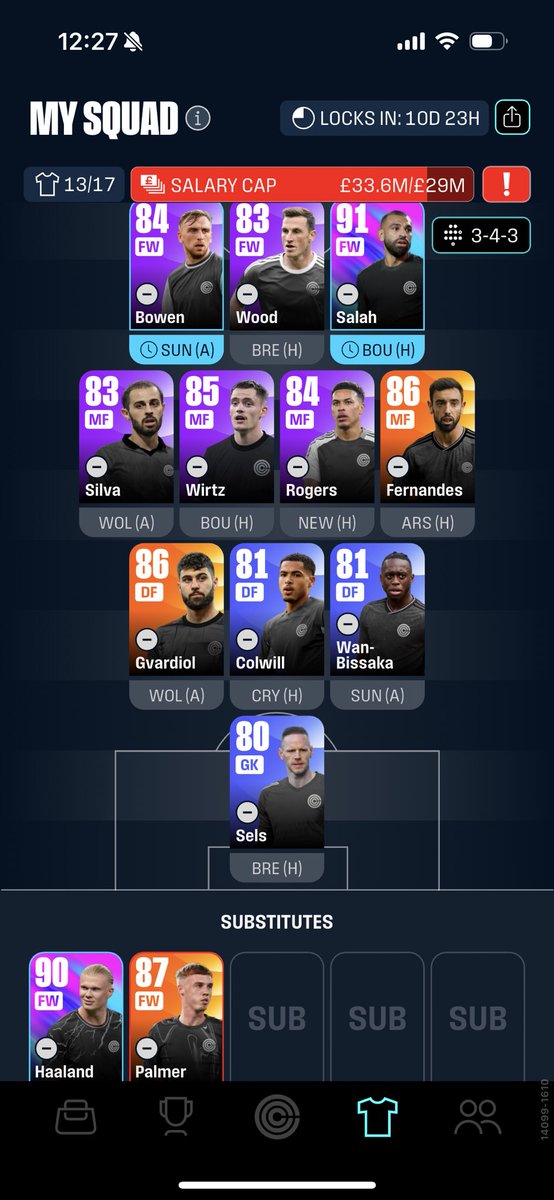 KunalGoG's tweet photo. @clubgame May Haaland, Salah, Bruno and Palmer help me with this competition😝😝
Need the dough 💰 https://t.co/Hke7FtjvZB