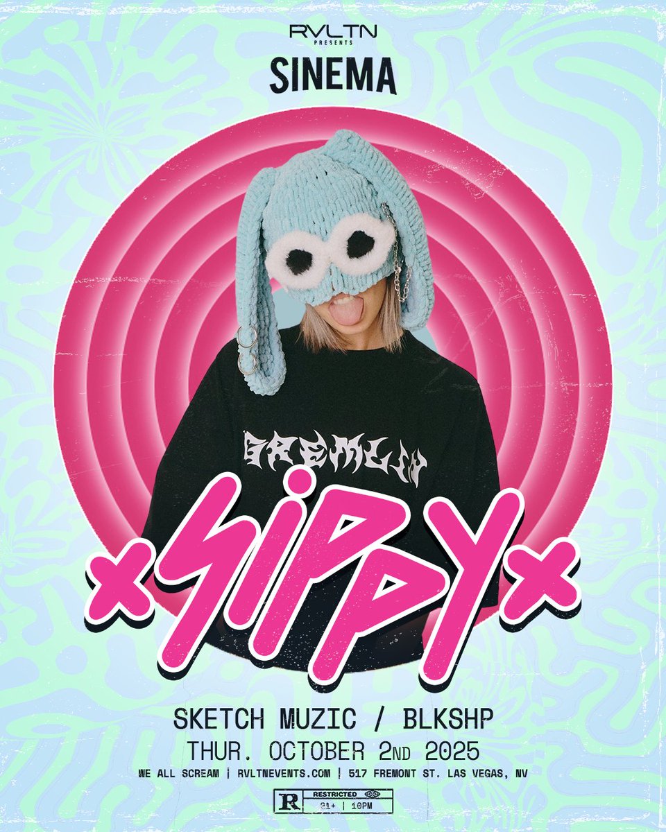 RVLTN Events ® (@ravealation) on Twitter photo MAMA Gremlin is making her way to DTLV👹💨
@SippyAU is coming to <a href="/WeAllScreamDTLV/">We All Scream</a> in October👻!! She is bringing her ✨WONKY✨ energy to our backyard with support from <a href="/SketchMuzic/">SketchMuzic</a> & @Maui_BlackSheep‼️ Our goals for Thursday, October 2nd - PUMPING UP THE BASSLINES🔊
Tickets are MAMA Gremlin is making her way to DTLV👹💨
@SippyAU is coming to <a href="/WeAllScreamDTLV/">We All Scream</a> in October👻!! She is bringing her ✨WONKY✨ energy to our backyard with support from <a href="/SketchMuzic/">SketchMuzic</a> & @Maui_BlackSheep‼️ Our goals for Thursday, October 2nd - PUMPING UP THE BASSLINES🔊
Tickets are