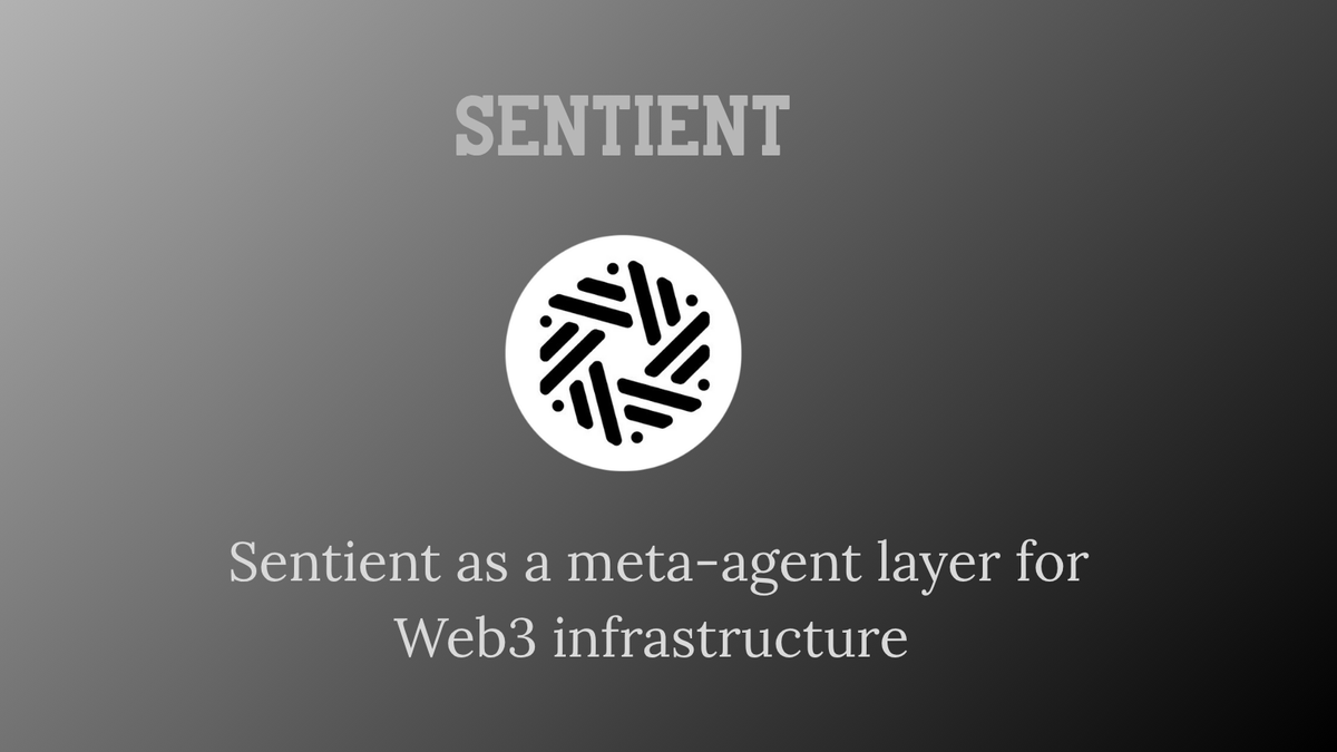🧠 Sentient as a meta-agent layer for Web3 infrastructure
→ how AGI agents can coordinate RPCs, nodes, indexers and validators

🔍 The Web3 infrastructure problem
Modern Web3 infrastructure is fragmented.
Each layer (RPC, indexers, validators) works as an independent entity:
→
