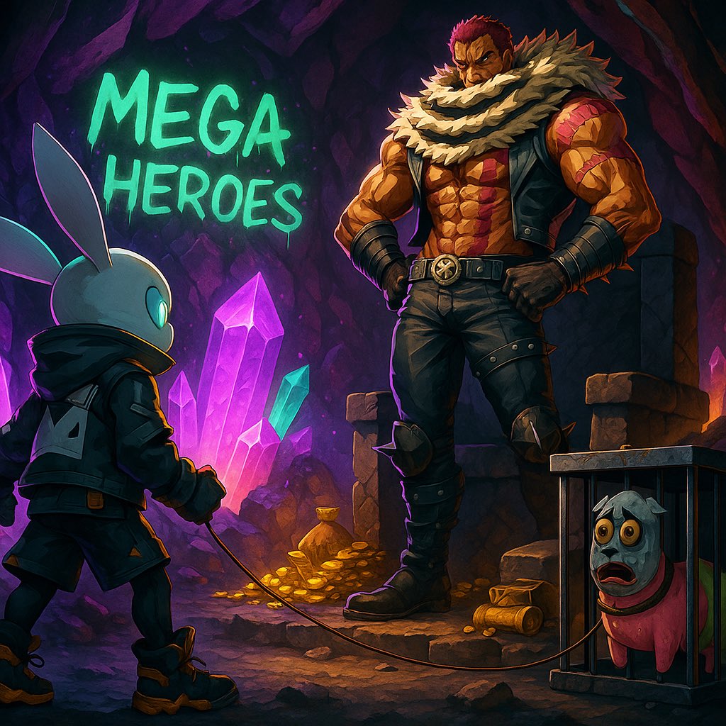 SafZ (@crypsaf) on Twitter photo One of the most hyped mints on MegaETH is here 💎
@MegaHeroesHQ = gamified trading NFTs.
- $10K sim portfolio
- CLOB exposure
- Airdrop farming
- Only 2222 OG Passes
- Mint soon on <a href="/MagicEden/">Magic Eden 🪄</a>
Raffling 3 WL spots 🎟️
→ Follow <a href="/MegaheroesHQ/">MegaHeroes | ∑:</a>
→ Drop wallet (24h)
Fade = cope. One of the most hyped mints on MegaETH is here 💎
@MegaHeroesHQ = gamified trading NFTs.
- $10K sim portfolio
- CLOB exposure
- Airdrop farming
- Only 2222 OG Passes
- Mint soon on <a href="/MagicEden/">Magic Eden 🪄</a>
Raffling 3 WL spots 🎟️
→ Follow <a href="/MegaheroesHQ/">MegaHeroes | ∑:</a>
→ Drop wallet (24h)
Fade = cope.