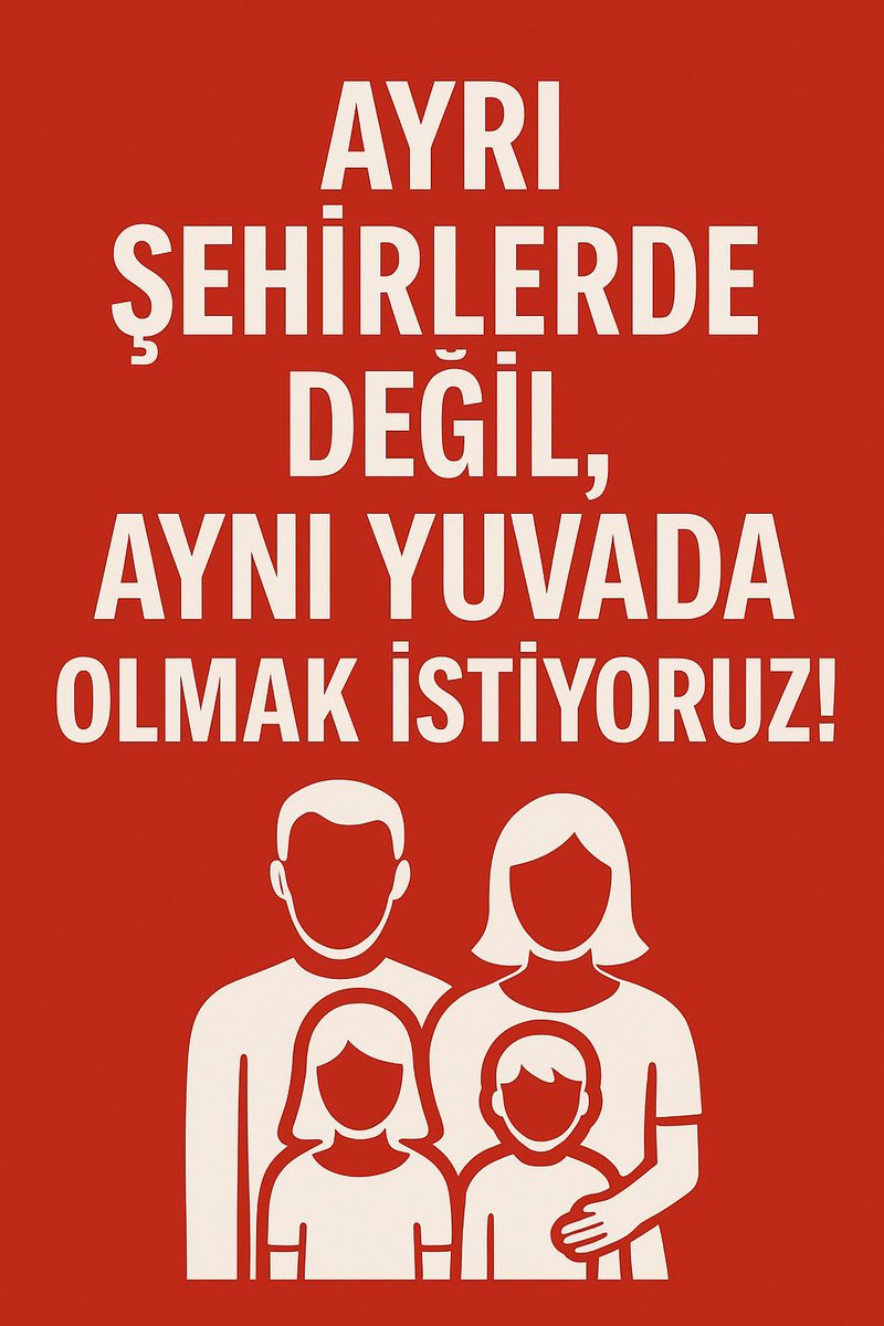 Yetersiz kontenjan sebebiyle ailesinden uzak kalmak istemeyen öğretmenlere ivedi bir şekilde İl emri verilmelidir. 
Aile Yılına yakışacak en güzel adımlardan birisi aile birliğini sağlamaktır. 
#AileYılındaÖğretmeniUnutma 
<a href="/Yusuf__Tekin/">Yusuf Tekin</a> <a href="/RTErdogan/">Recep Tayyip Erdoğan</a>