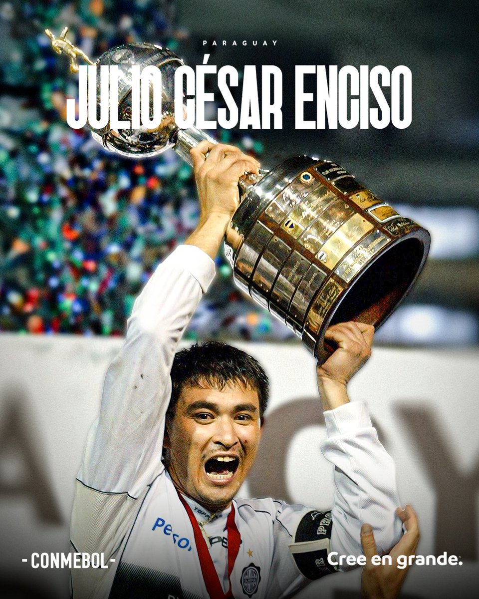 ¡Campeón de América y capitán de <a href="/elClubOlimpia/">Club Olimpia</a>! 🎂🇵🇾 <a href="/julio_enciso/">Julio Enciso</a>
 
#CreeEnGrande