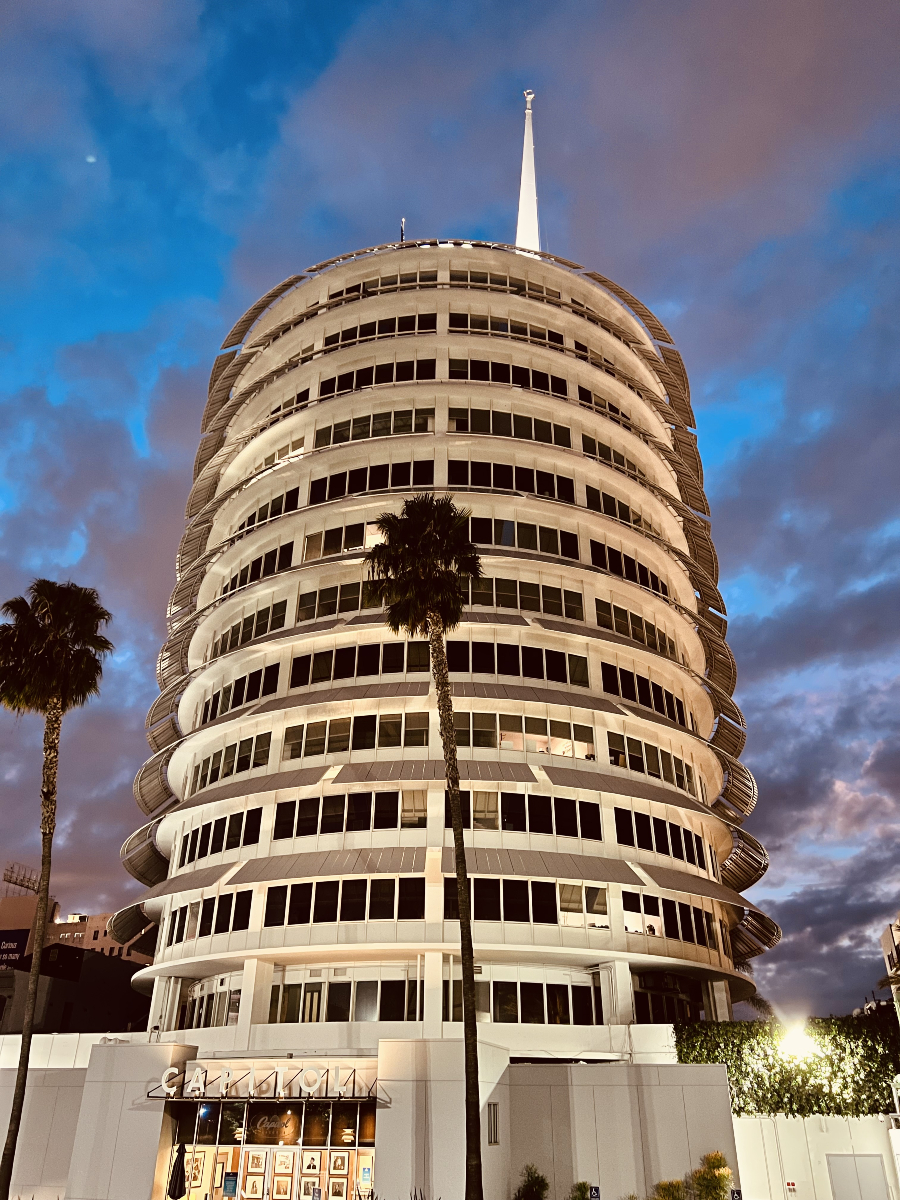 Did you know? The blinking light atop the Capitol Studios Tower spells out the word "Hollywood" in Morse Code! (.... --- .-.. .-.. -.-- .-- --- --- -..)