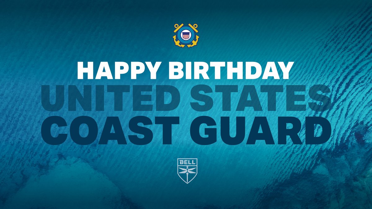 Bell (@bellflight) on Twitter photo Happy 235th Birthday to the <a href="/USCG/">U.S. Coast Guard</a>!
Thank you for 235 years of unwavering service, dedication, and protection.
#USCGBirthday #SemperParatus Happy 235th Birthday to the <a href="/USCG/">U.S. Coast Guard</a>!
Thank you for 235 years of unwavering service, dedication, and protection.
#USCGBirthday #SemperParatus