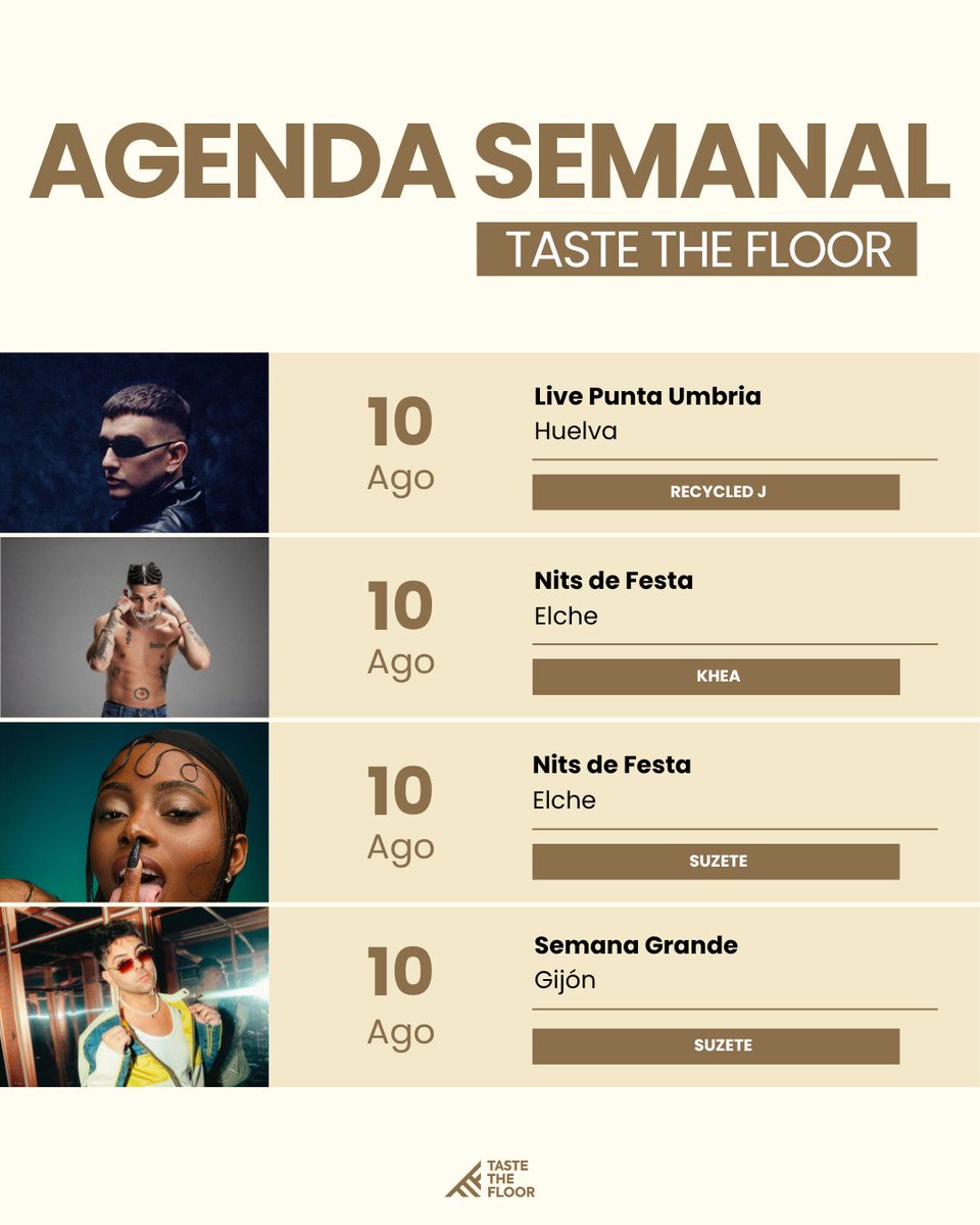 📆AGENDA TASTE📆