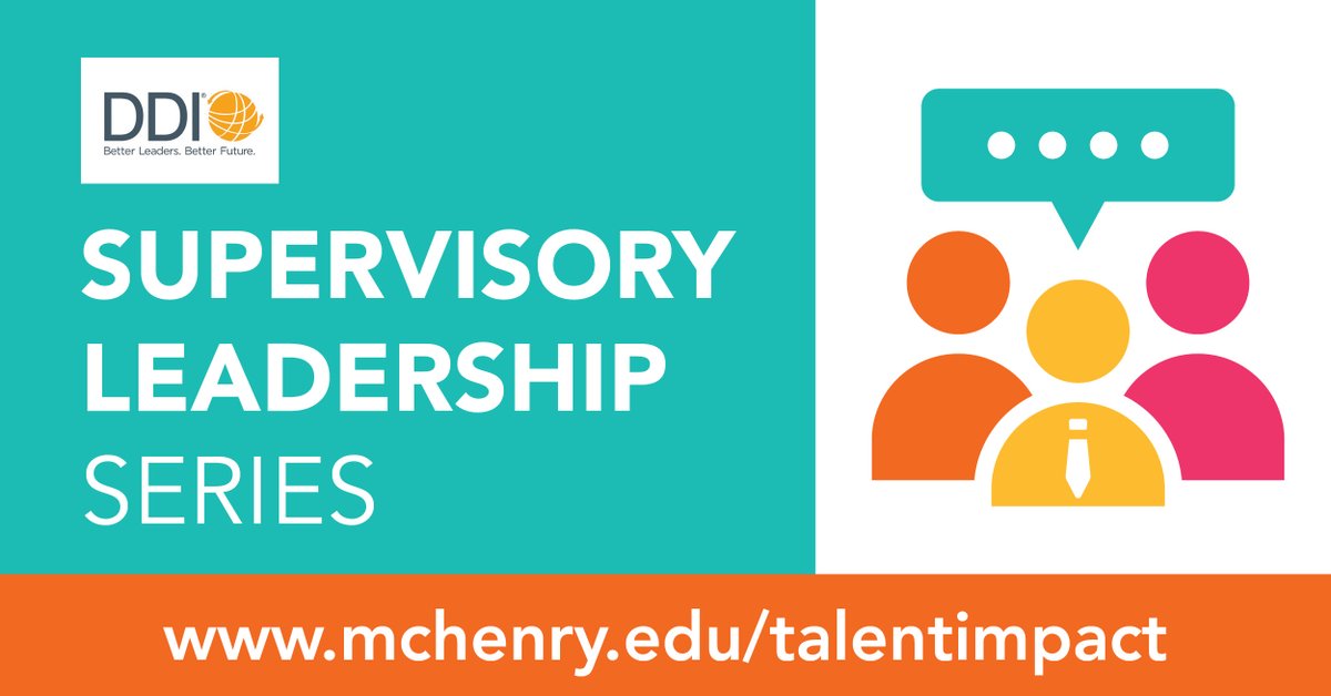 Build essential leadership skills with the DDI Supervisory Leadership Series. Start with Communication: Connect through Conversations on August 14. Take the full eight-class series or select individual sessions that align with your goals. Register at mchenry.edu/talentimpact