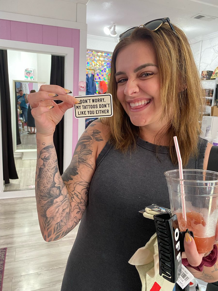 Don’t worry old southern ladies, your disgusted looks just make me want more tattoos 🤠