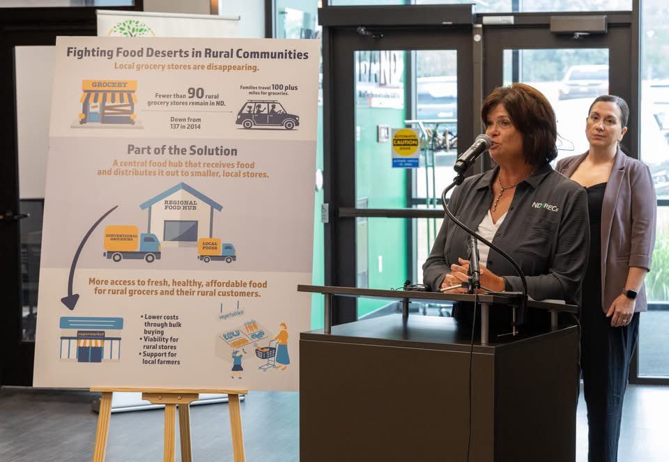 A regional initiative which seeks to transform the rural food system is advancing in North Dakota. Made possible by a $12.6 million Bush Foundation grant, the project will test a grocery and local food hub model in the north central region. Learn more: ndarec.com/news