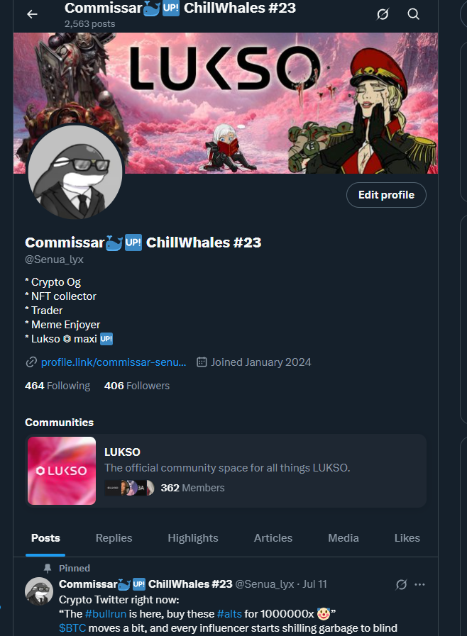 Commissar🐳🆙 ChillWhales #23 tweet media