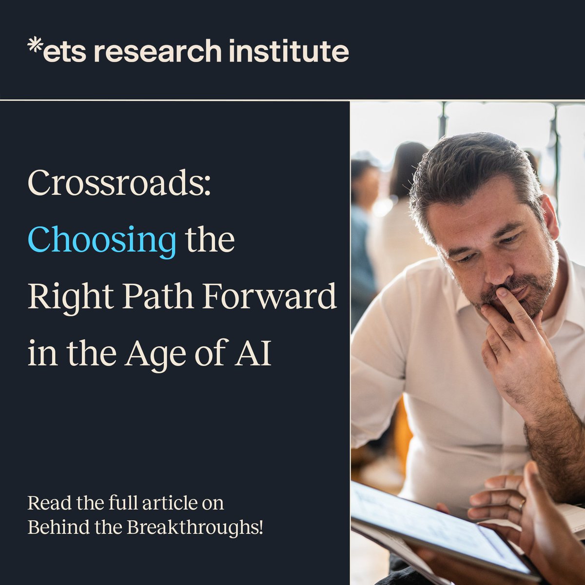 AI is at a crossroads, and the decisions we make now will define its role in education for years to come.

In our latest blog, ETS researchers explore the crossroads we face in our journey with AI and offer suggestions for each decision: ets.org/research/behin…