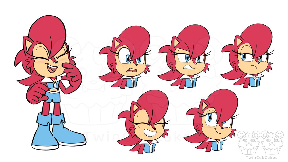 Really liked this design of Sally and wanted to draw some expressions for fun!

Design by <a href="/benbatesart/">Ben Bates</a> 
Art by one of the cub cakes

#art #arte #animation #sonic #sonicthehedgehog