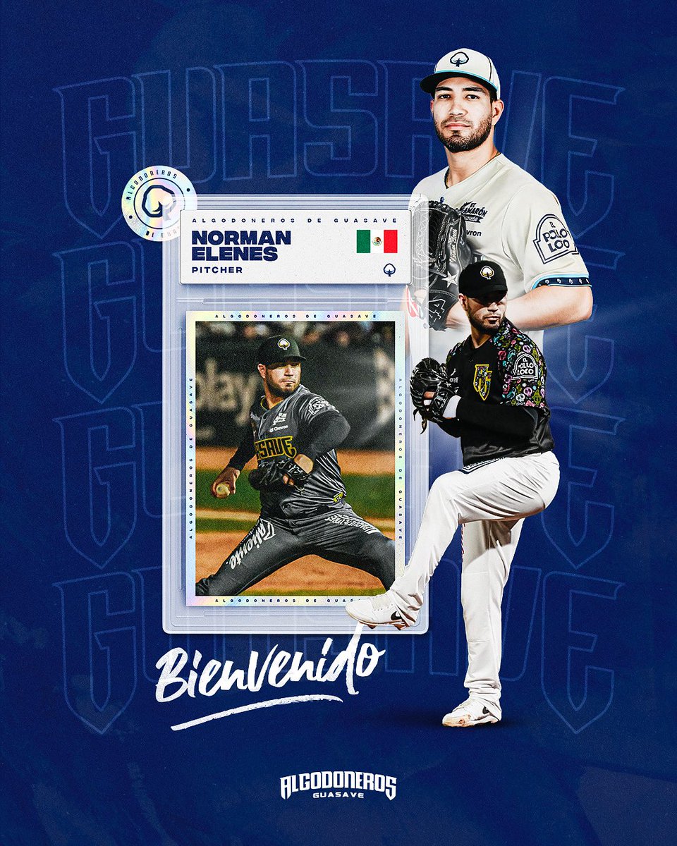 ¡BIENVENIDO DE REGRESO A GUASAVE NORMAN!😎☁️

El sinaloense regresa a las filas de nuestro equipo luego de su gran actuación como refuerzo la campaña pasada🔥
Elenes llega en cambio por Carlos Morales a quien le deseamos el mayor de los éxitos en su carrera🙌🏻

#YoSoyAlgodonero