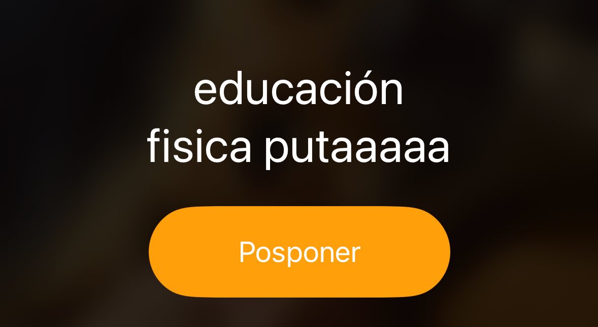 no cambio los nombres de las alarmas desde q termine el colegio