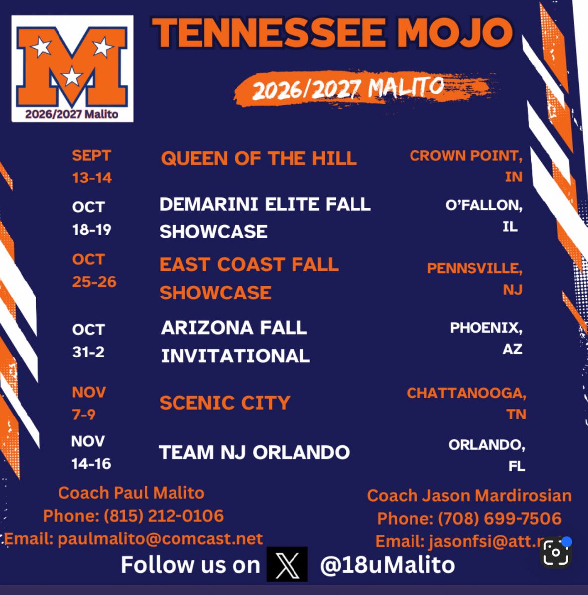 Shannon Lee (@_shannon21) on Twitter photo Here’s my schedule for this upcoming fall with TN Mojo! So excited to get back at it! <a href="/MojoJason1/">Jason Mardirosian</a> <a href="/18uMalito/">Mojo 18U Malito</a> <a href="/BUsoftballcoach/">Scott Hall</a> <a href="/CoachMalWinters/">Mallory Winters</a> <a href="/JenConsaul/">Jen Consaul</a> <a href="/CoachBeckyPearl/">Becky Pearl</a> <a href="/sut24/">Chris Sutcliffe</a> <a href="/lizjagielski/">Elizabeth Jagielski</a> <a href="/ValpoSoftball/">Valpo Softball</a> <a href="/CoachANicholson/">Coach Nicholson</a> <a href="/BelmontSoftball/">Belmont Softball</a> <a href="/LUCCoachAbbott/">Alicia Abbott</a> Here’s my schedule for this upcoming fall with TN Mojo! So excited to get back at it! <a href="/MojoJason1/">Jason Mardirosian</a> <a href="/18uMalito/">Mojo 18U Malito</a> <a href="/BUsoftballcoach/">Scott Hall</a> <a href="/CoachMalWinters/">Mallory Winters</a> <a href="/JenConsaul/">Jen Consaul</a> <a href="/CoachBeckyPearl/">Becky Pearl</a> <a href="/sut24/">Chris Sutcliffe</a> <a href="/lizjagielski/">Elizabeth Jagielski</a> <a href="/ValpoSoftball/">Valpo Softball</a> <a href="/CoachANicholson/">Coach Nicholson</a> <a href="/BelmontSoftball/">Belmont Softball</a> <a href="/LUCCoachAbbott/">Alicia Abbott</a>