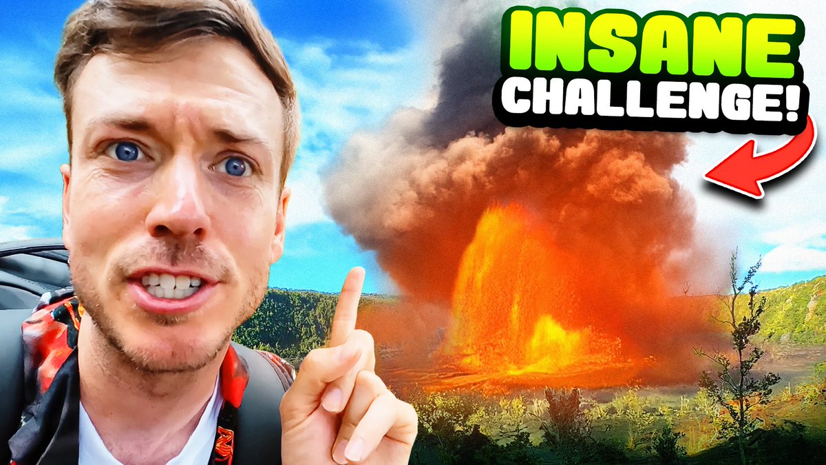 If you missed it… 

The new video is actually crazy. 👀 🌋 

It’s an original vlog and wasn’t streamed so your feedback is greatly appreciated! ROAST ME! 👍🏼 

Watch here: youtu.be/Wgdfa8adL_E?si…

(Also F U Twitter for making my posts never show up with your dumb algo.)