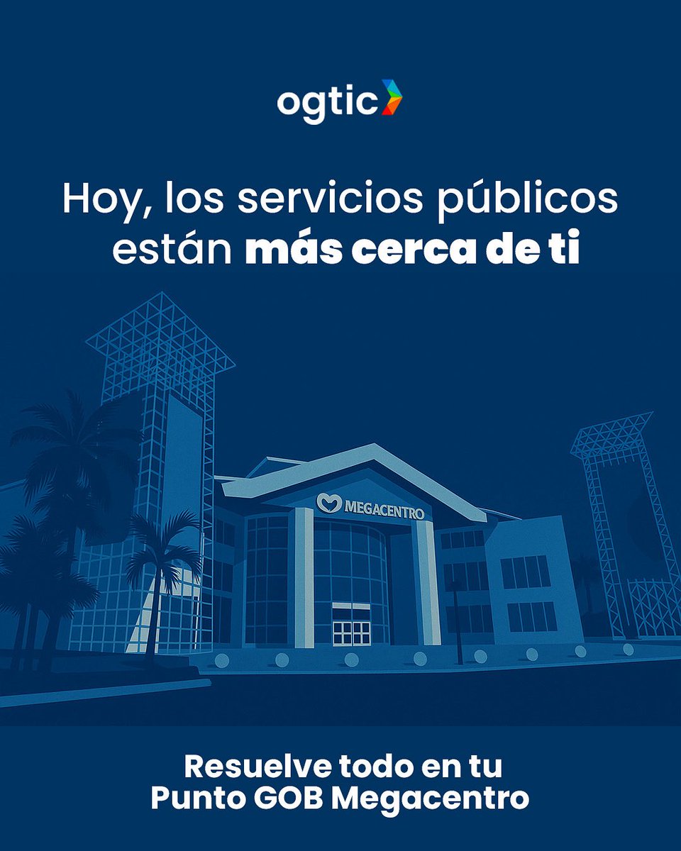 Ahorra tiempo, esfuerzo y vueltas innecesarias.

Realiza todos tus servicios de manera:
✅ Fácil.
✅ Rápido.
✅ En un solo sitio.

Resuelve todo en tu Punto GOB Megacentro, ubicado en el primer nivel, Plaza del Mar. 

#PuntoGOB #OgticEsServicio  #GobiernoCercaDeTi