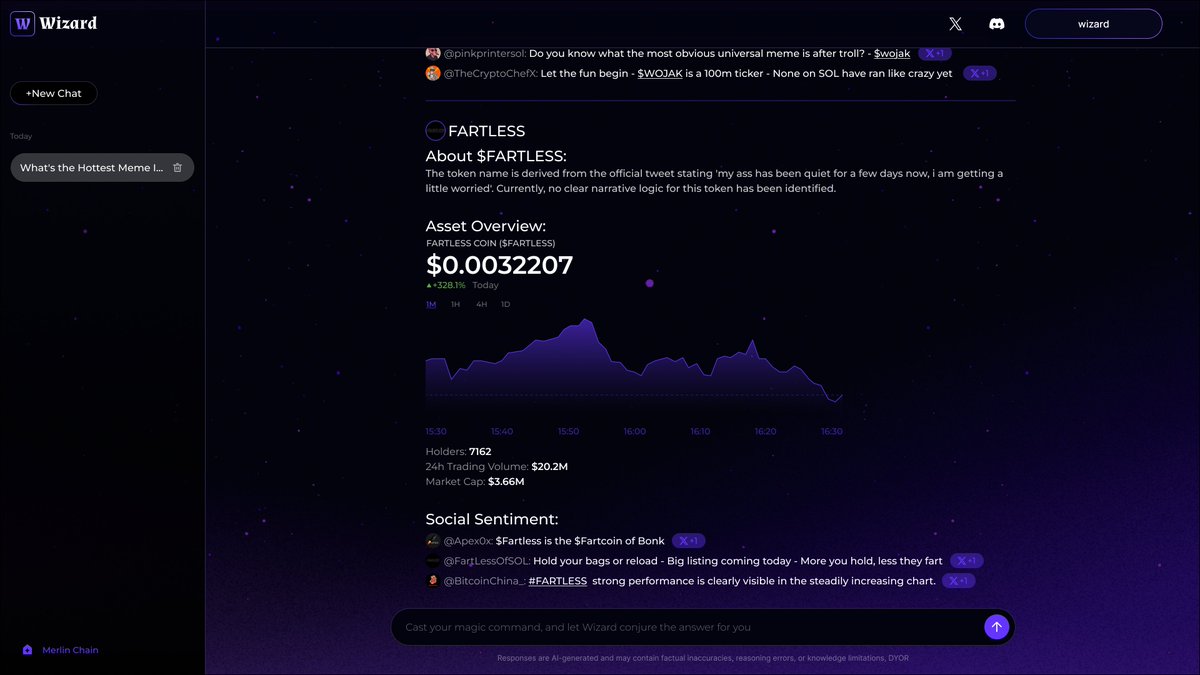 BitmapTech's tweet image. Merlin Wizard is about to launch in days....
🎁1000 $MERL
Like, Retweet and Follow
What questions do you want to ask him first? (Don't ask him when to pump, he will tell you Jeff is working on it🤒...)