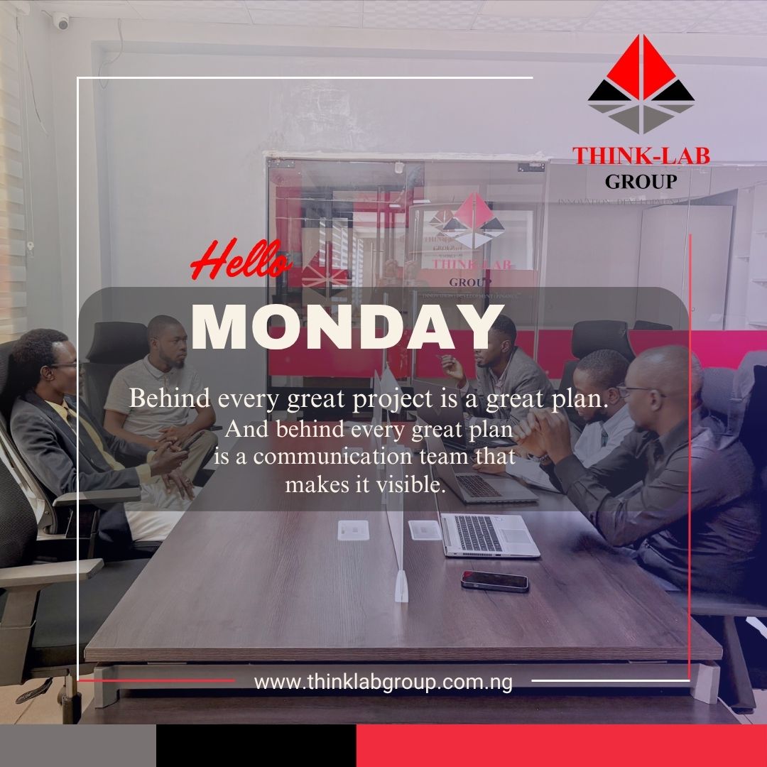 Monday Kickstart 💪
Just wrapped our Communication Department meeting at Thinklab geoup and wow, the energy was unmatched! Proud of this powerhouse team. Your creativity, drive, and dedication set the tone for success. Let’s keep pushing boundaries and making impact.