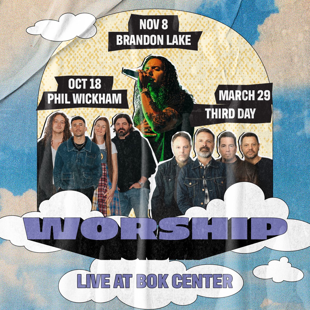 BOK Center (@bokcenter) on Twitter photo Big worship moments are coming to the BOK Center. ๐
<a href="/philwickman/">Phil Wickham</a>, <a href="/brandonlake/">Brandon Lake</a>, and <a href="/thirdday/">THIRD DAY</a> are all hitting the stage in Tulsa. Who are you showing up to praise with? ๐ถ๐
๐๏ธ: bokcenter.com/events Big worship moments are coming to the BOK Center. ๐
<a href="/philwickman/">Phil Wickham</a>, <a href="/brandonlake/">Brandon Lake</a>, and <a href="/thirdday/">THIRD DAY</a> are all hitting the stage in Tulsa. Who are you showing up to praise with? ๐ถ๐
๐๏ธ: bokcenter.com/events